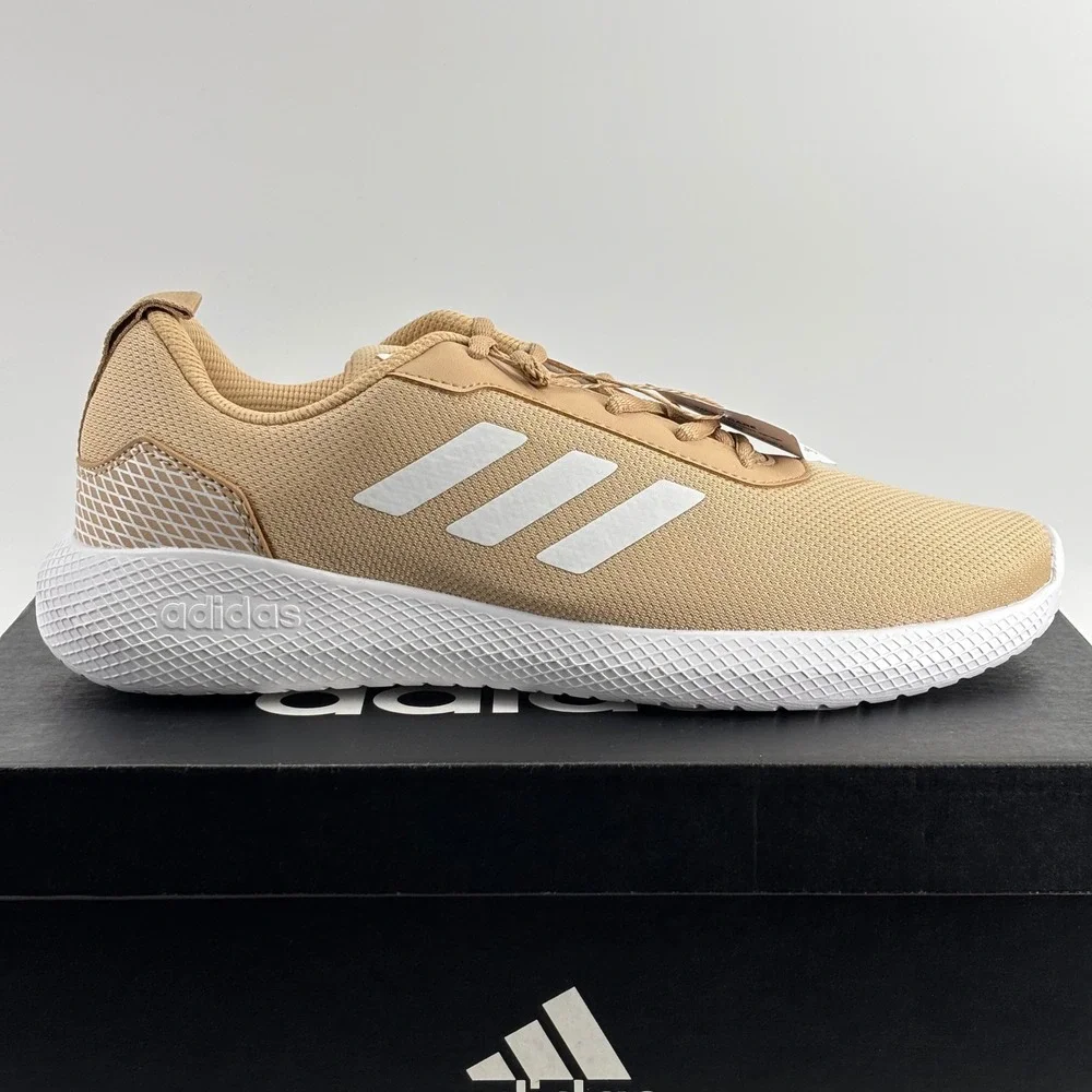 Adidas Impulse Syn 3.0 Mens 9.5 Beige White JJ5331 Sneakers New NIB Running